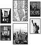 Artland Poster »Wahrzeichen von New York«, Amerika (6 Stück), Poster, Wandbild, Bild, Wandposter, Bild 1