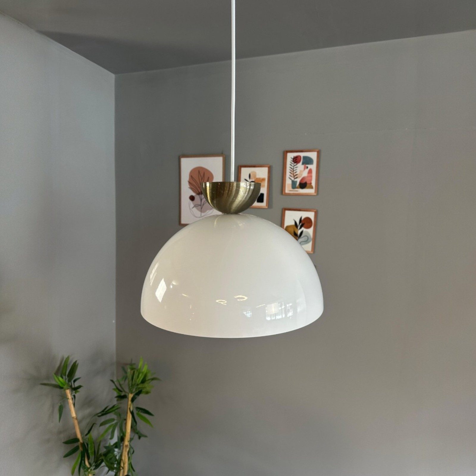 Bamyum Pendelleuchte Pendelleuchte Yimpi Metall Ø30cm, Modern Hängelampe, ohne Leuchtmittel