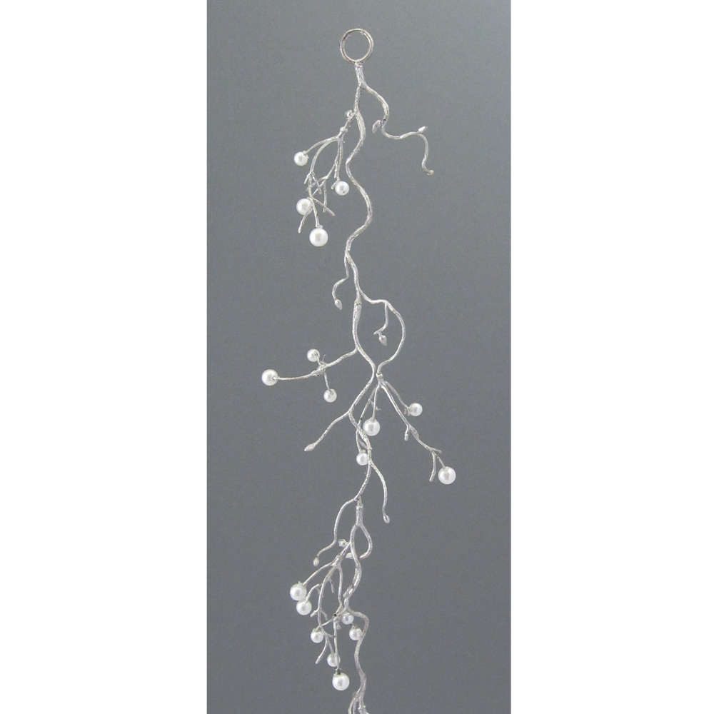 Künstliche PERLENGIRLANDE 105cm. RANKE, Girlande mit Perlen., Gasper, Höhe 105.00 cm