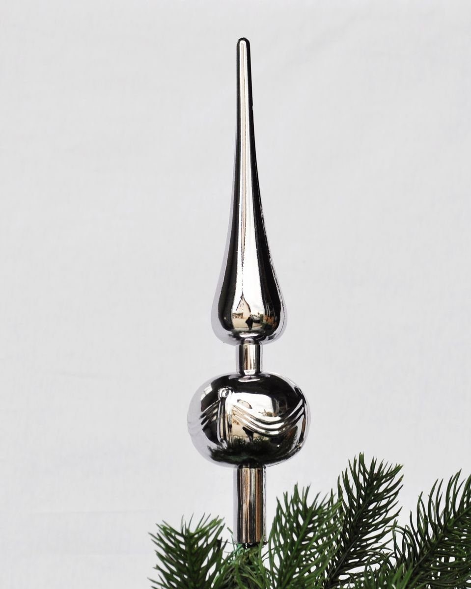 JACK Christbaumschmuck JACK 6cm Inge 6 Spitze+Haken, Christbaumkugeln cm Kunststoff Spitze: 47x mit by Grau 24 4cm, 4+6cm Kugeln: 30 x + Durchmesser Ø 17 x x