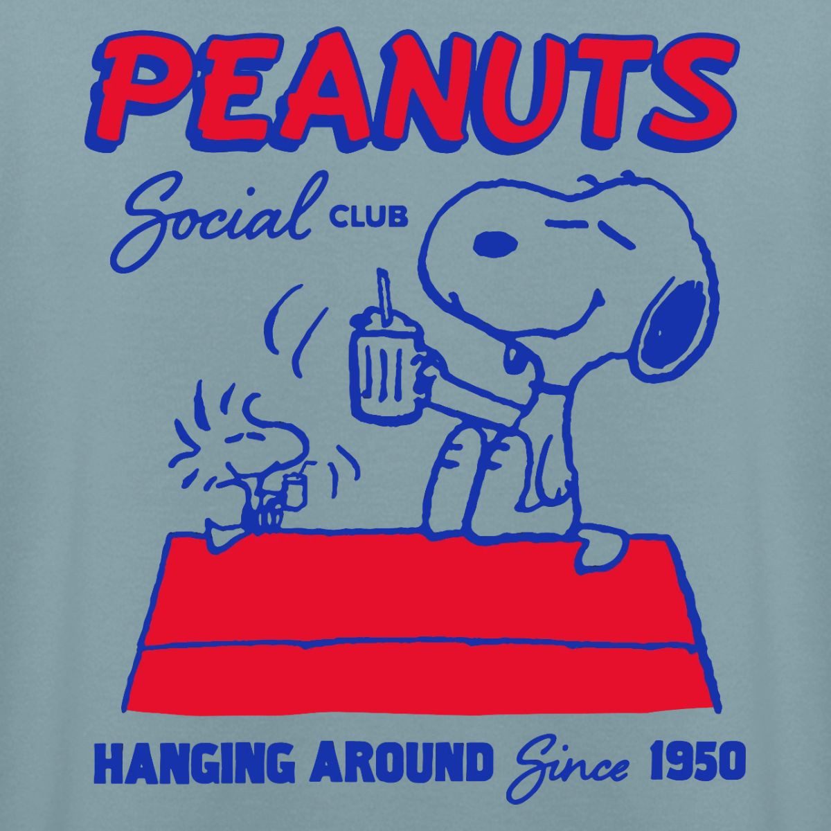 Spreadshirt Hoodie Peanuts Snoopy Woodstock Social Club Since 1950 Unisex Hoodie (1-tlg)
