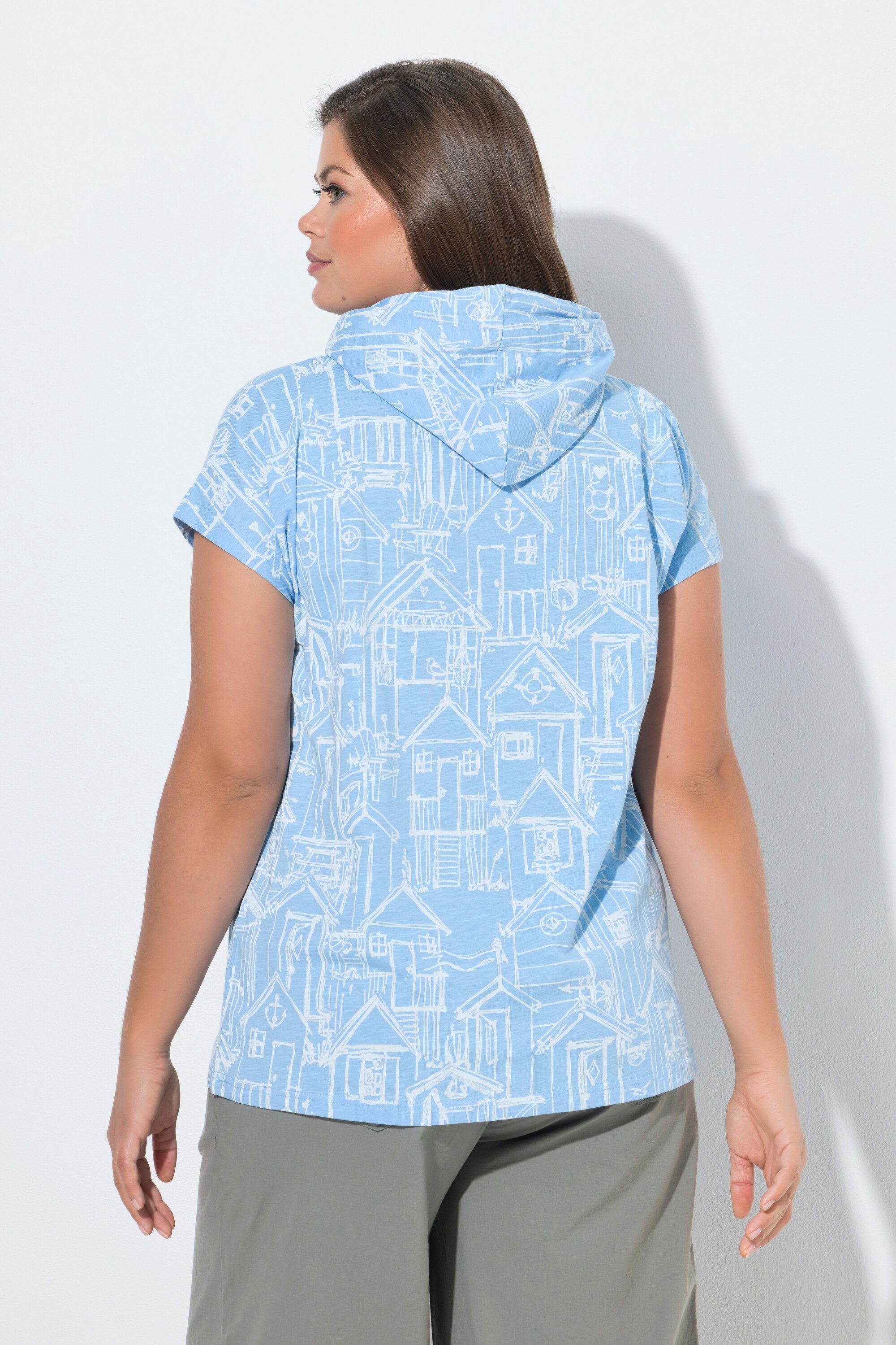 Laurasøn T-Shirt Hoodie-Shirt Kapuze Halbarm