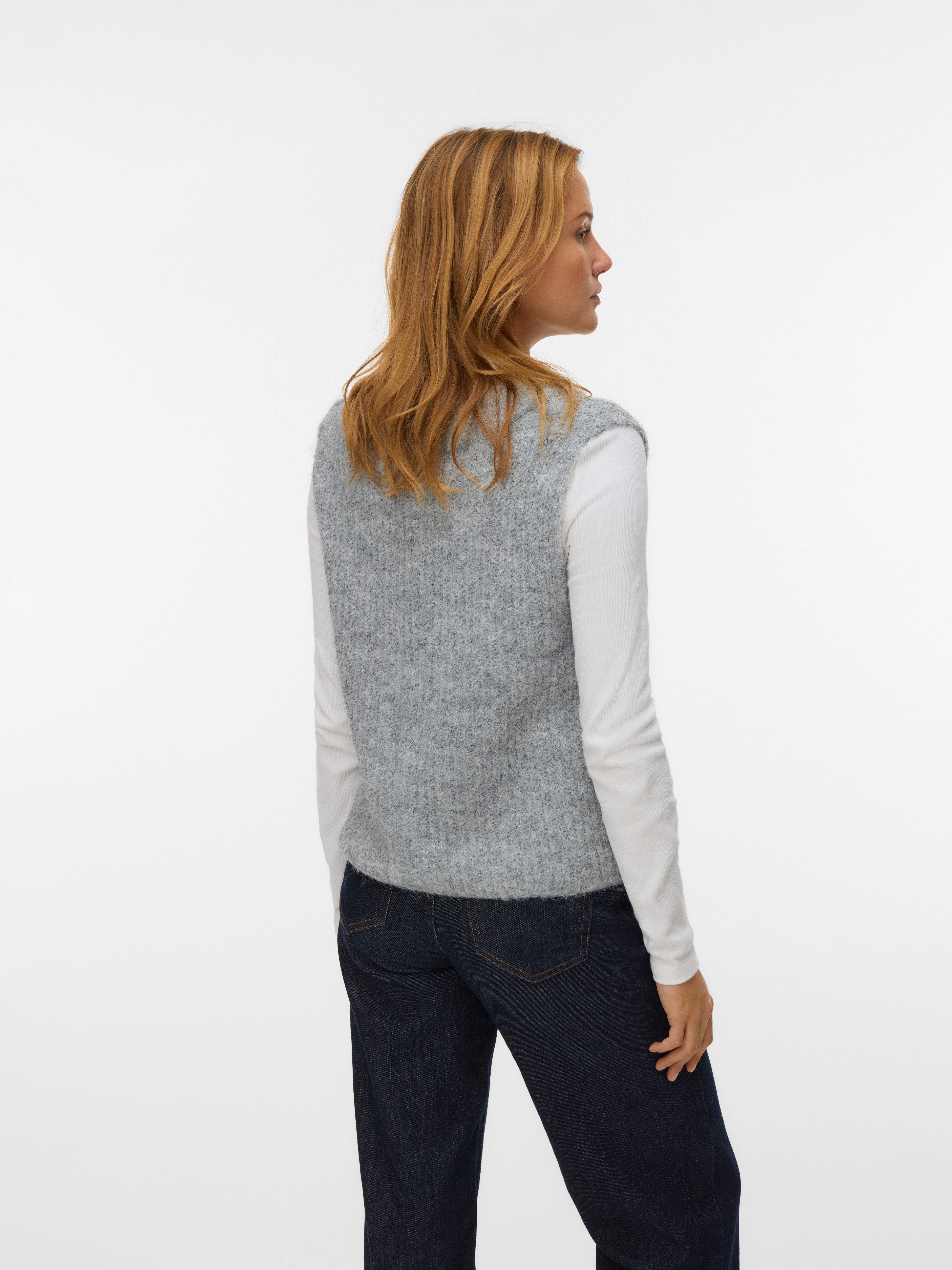 Vero Moda Pullunder VMNOVAH RIB SL V-NECK VEST NOOS günstig online kaufen