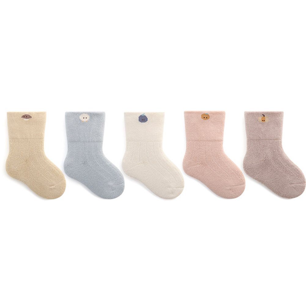 BBSCE Thermosocken »5 Paar rutschfeste Socken für Kleinkinder 1-3 Jahre,  mehrere Farben« (5-Paar)