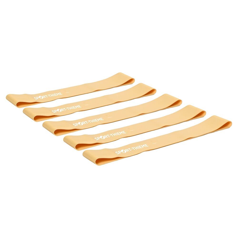 Sport-Thieme Stretchband Rubberbands-Set Pro, Mit glatter und strukturierter Seite