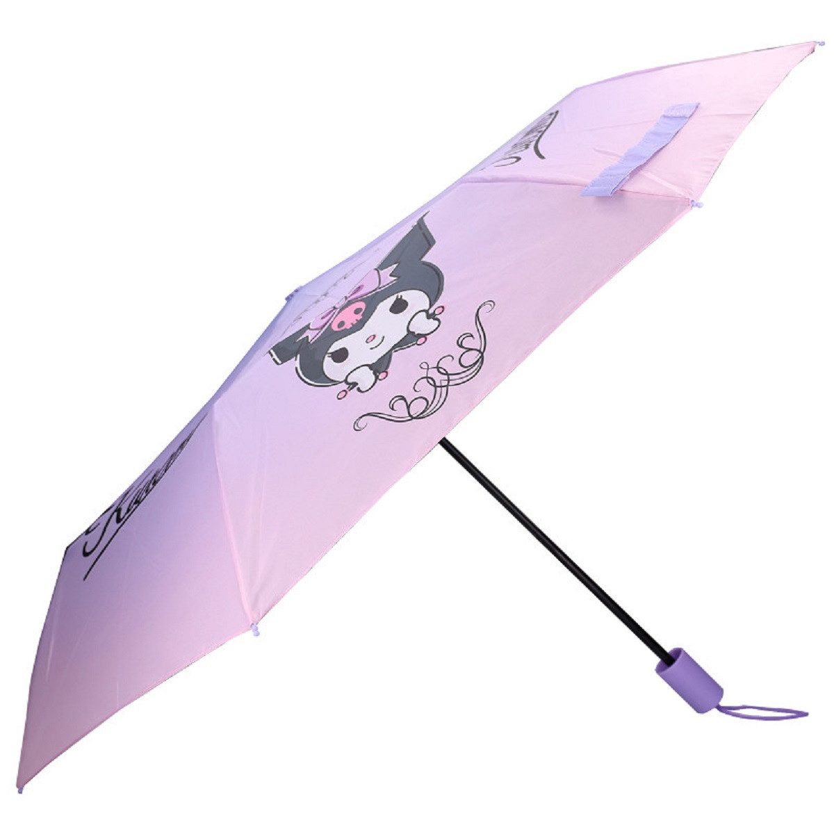 Hello Kitty Stockregenschirm Kuromi ⌀ 91 cm Regenschirm Turbulent Skies Faltregenschirm für Kinder