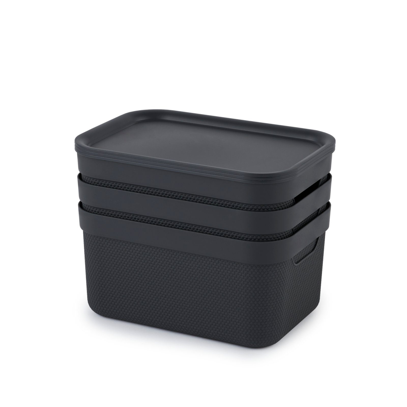 ROTHO Aufbewahrungsbox Jive Dekobox 3er-Set Aufbewahrungskorb 5l (Aufbewahrungsset, 3er-Set) – Bild 5 von 5