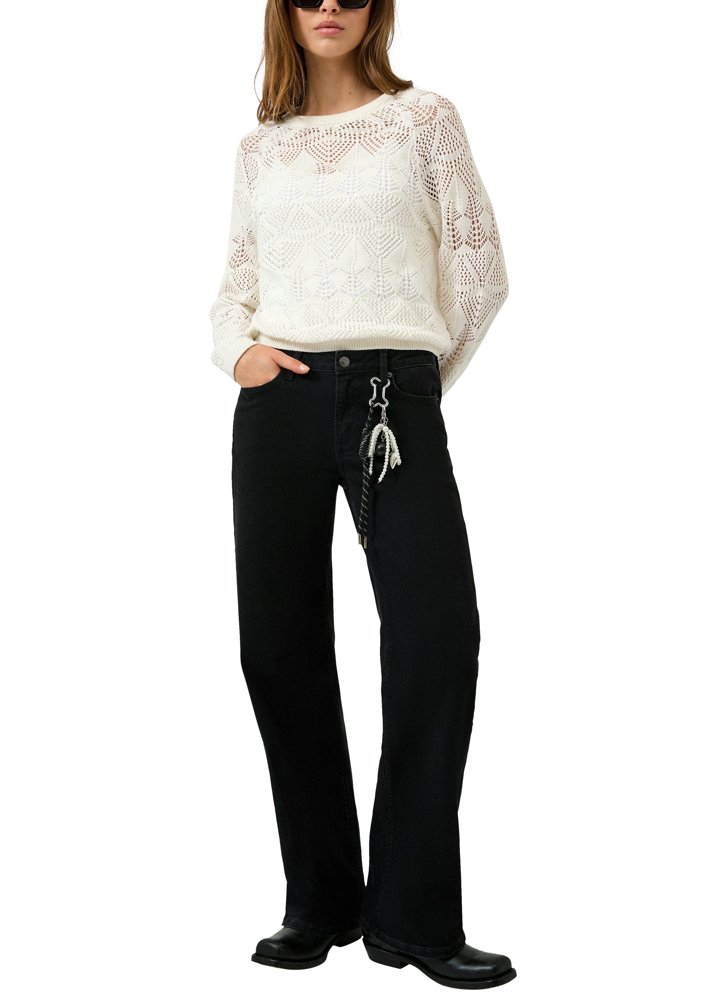 QS Stretch-Jeans CATIE Wide Leg 5-Pocket-Form