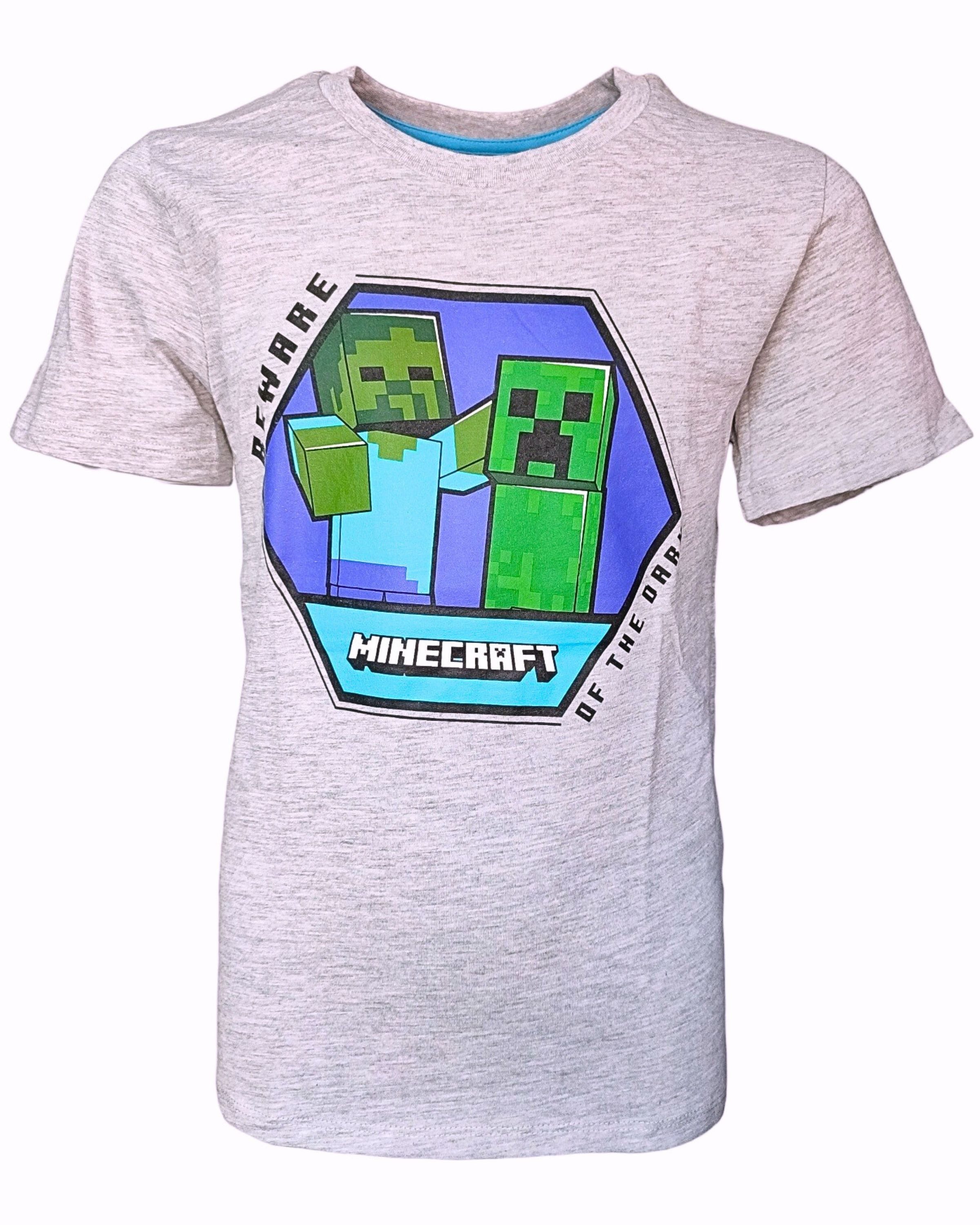 Minecraft T-Shirt Creeper Jungen Gamers Shirt Gr. 116-152 cm