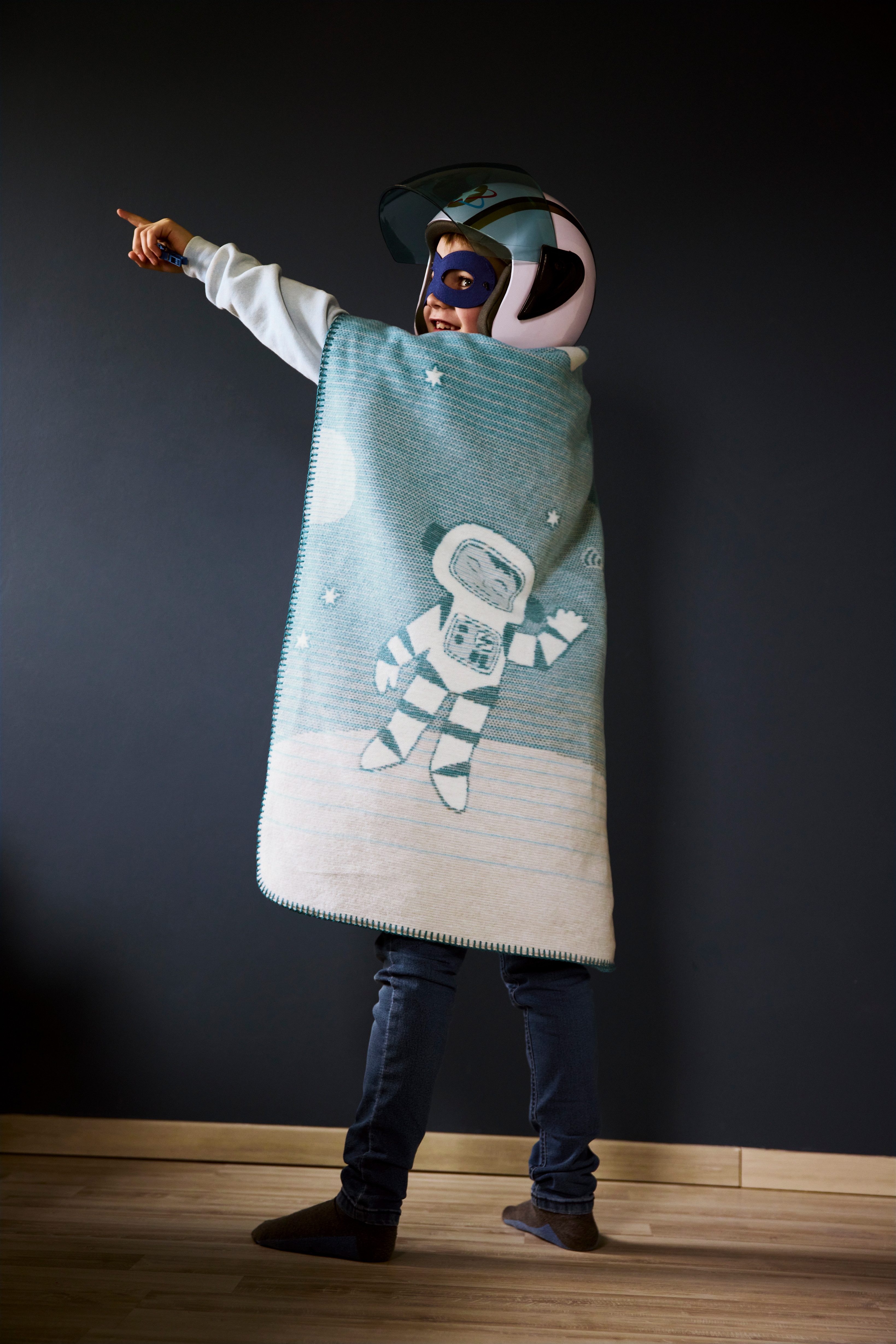Babydecke Babydecke Spacekid, Biederlack, 75 x 100, mit Zierstich