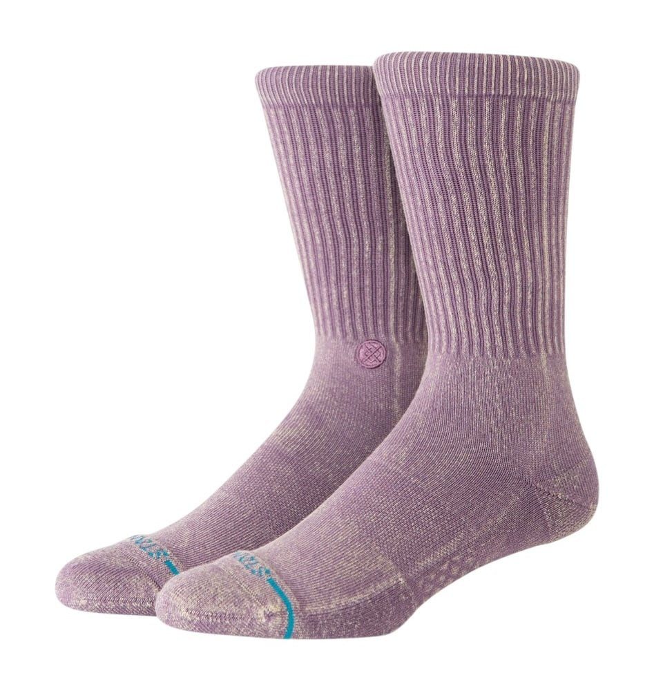 Stance Socken Tagessocke Icon Dyed Crew plum - 1 Paar
