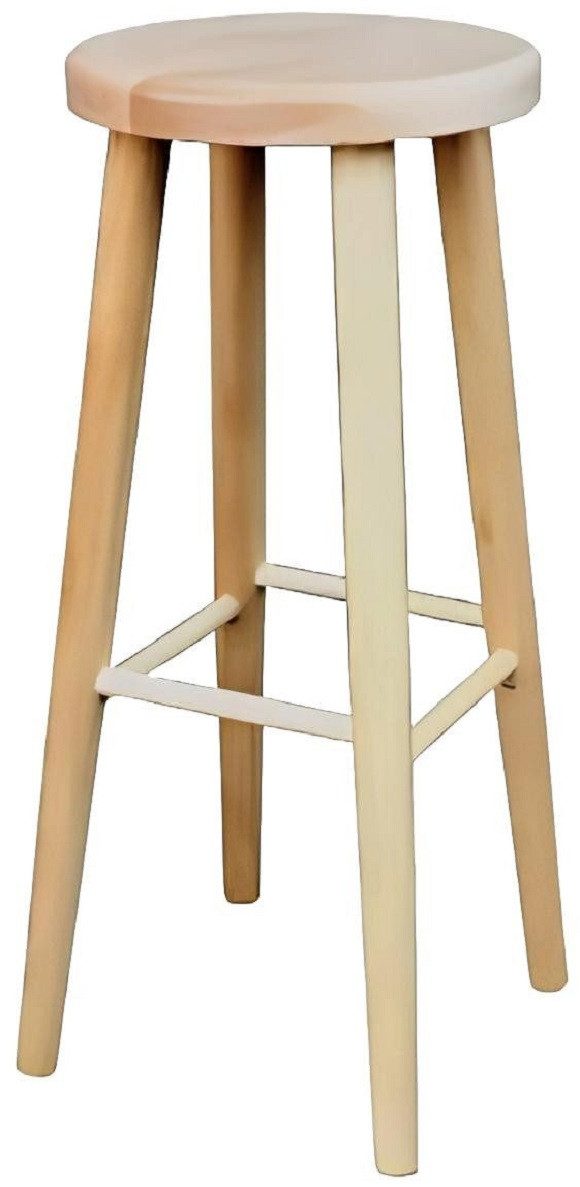 Xlmoebel Barhocker Runder Massivholz-Hocker mit modernem Design für gemütliche Abende (Barhocker), Hergestellt in Europa