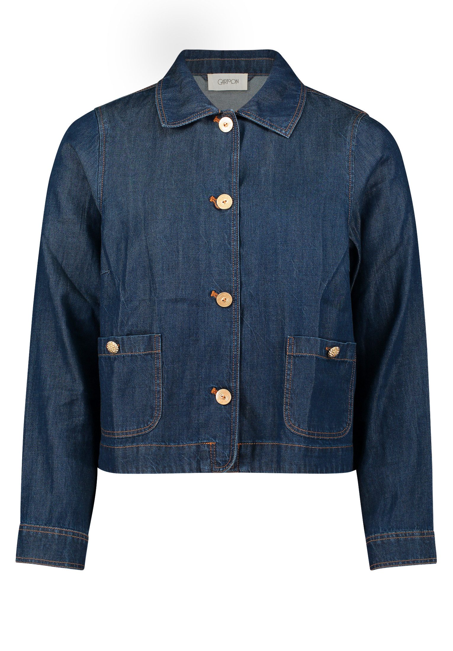 Cartoon Jackenblazer Damen mit aufgesetzten Taschen