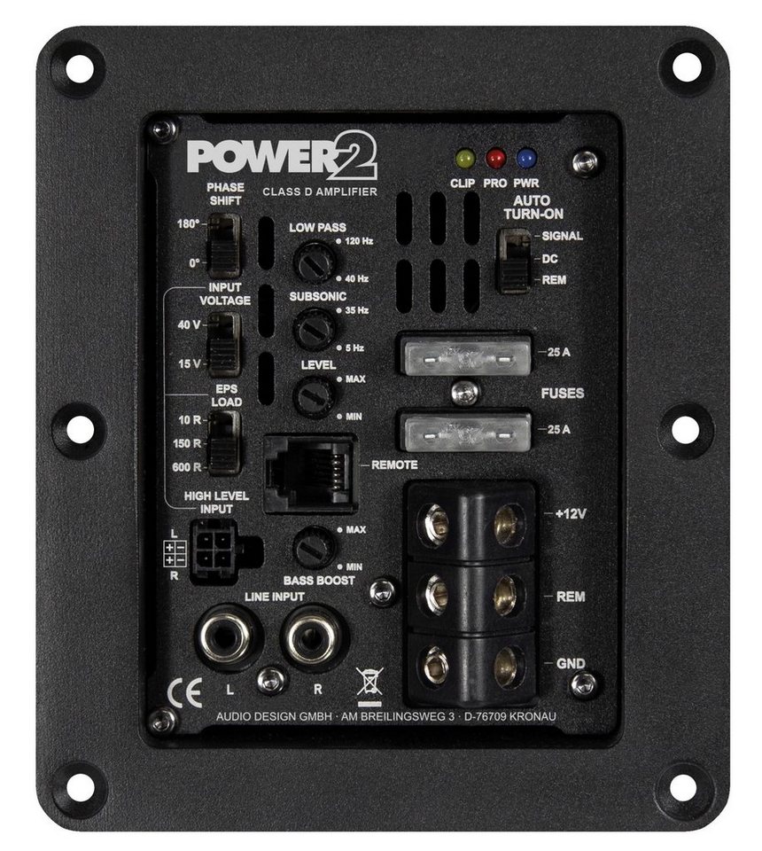 ESX POWER2 High End Aktiv-Modul ideal + + MUSWAY Verstärker (Anzahl Kanäle:  1-Kanal Mono)