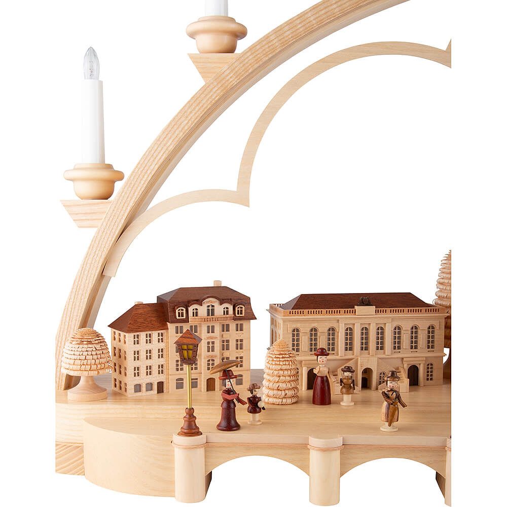 Müller Kleinkunst GmbH Seiffen Schwibbogen Schwibbogen Alt Dresden (230 Volt - 103cm) von Müller Kleinkunst