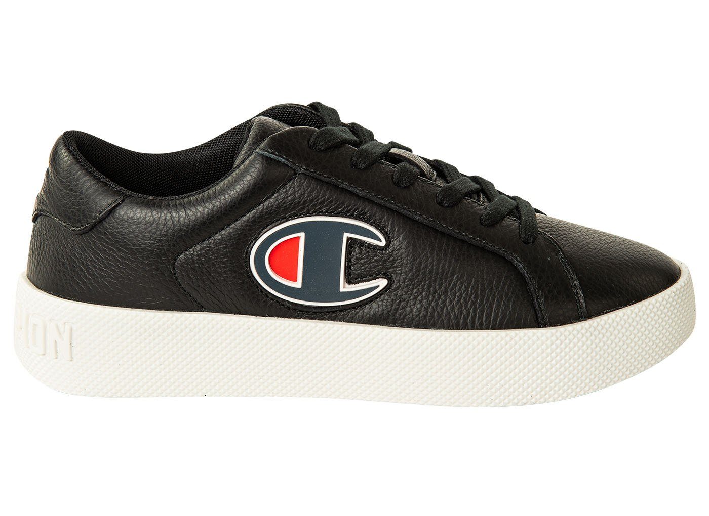 Leather, Sneaker Sneaker Era Damen Logo Lederschuh, - Champion Schwarz