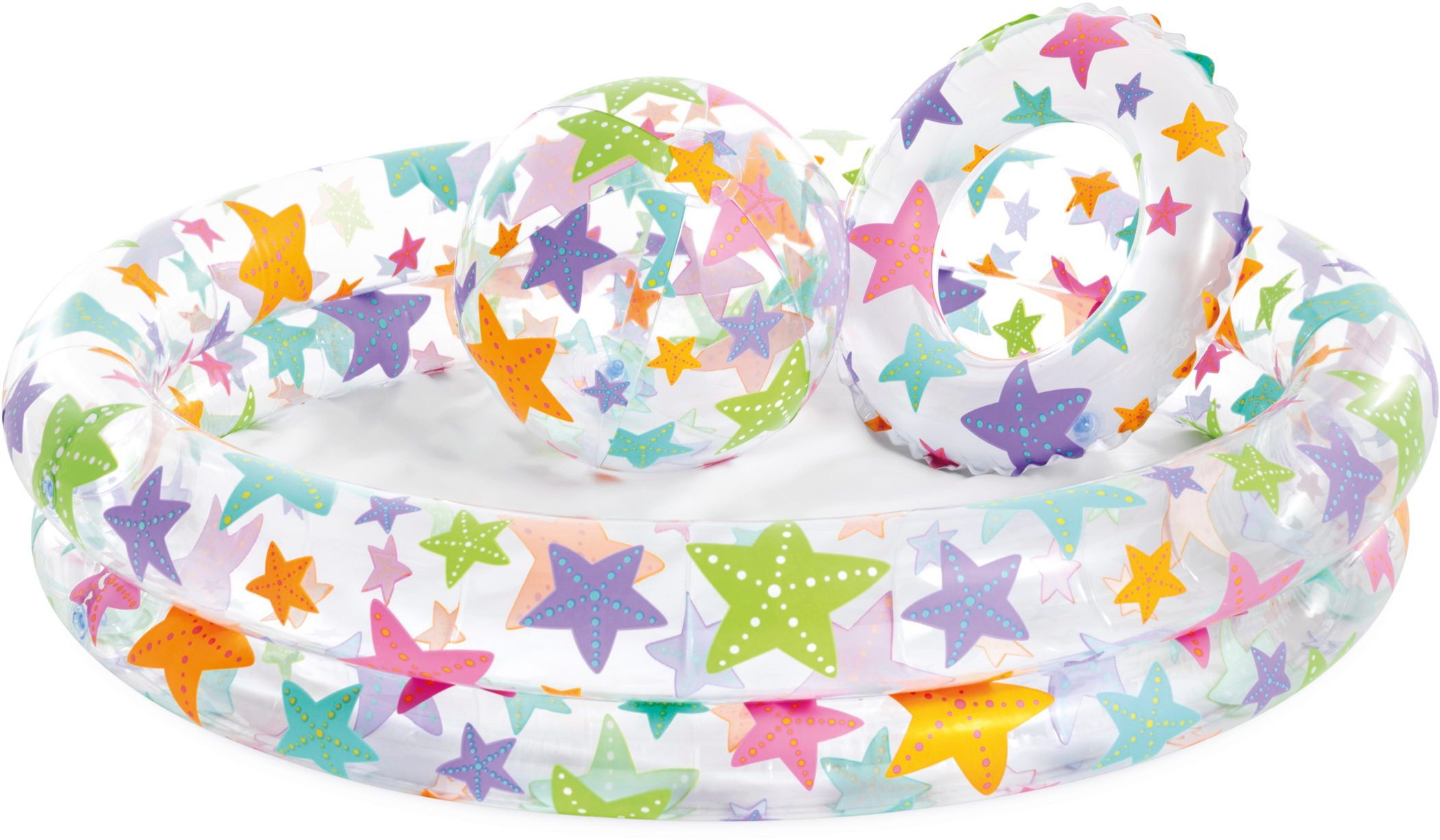 Intex Rundpool Just So Fruity Pool + Ball + Ring Ø 122cm x 25cm 150 Liter 59460NP