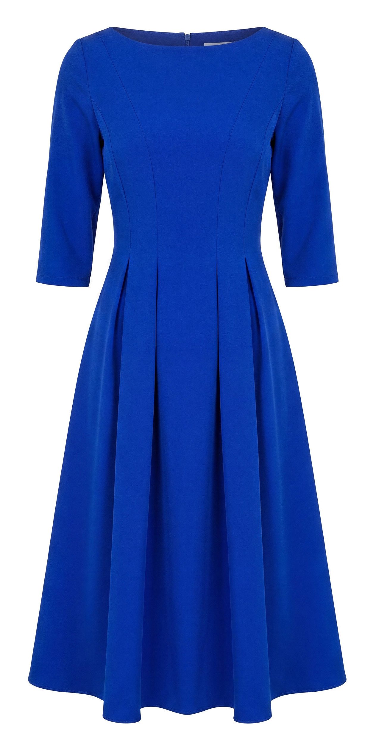 Awama Abendkleid mit ausgestelltem Rock und 3/4-Ärmeln
