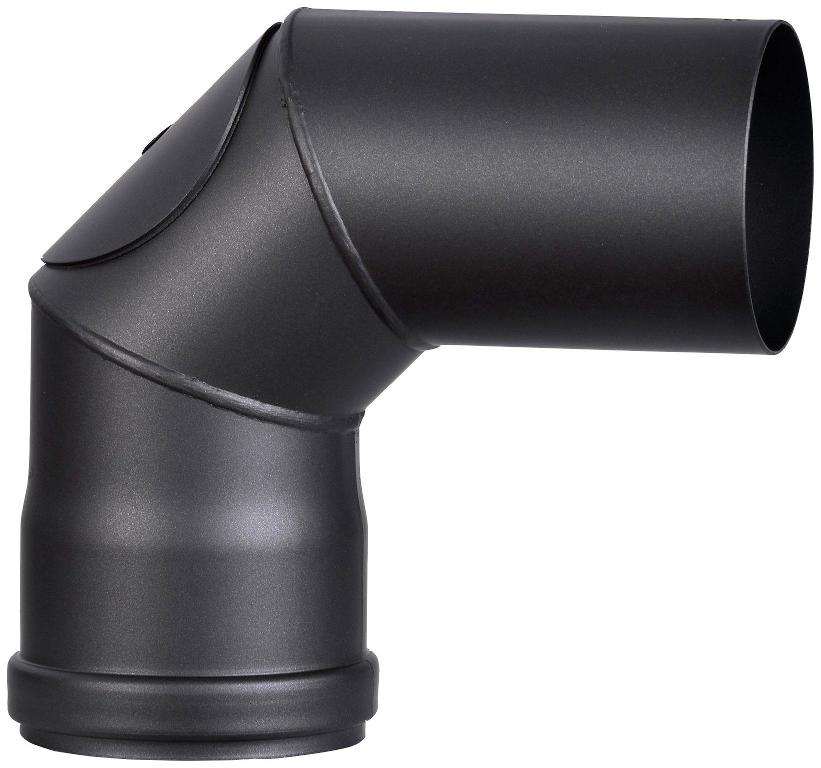 Firefix Ofenrohr, Bogen, 100 mm, 90 °, starr, mit Tür