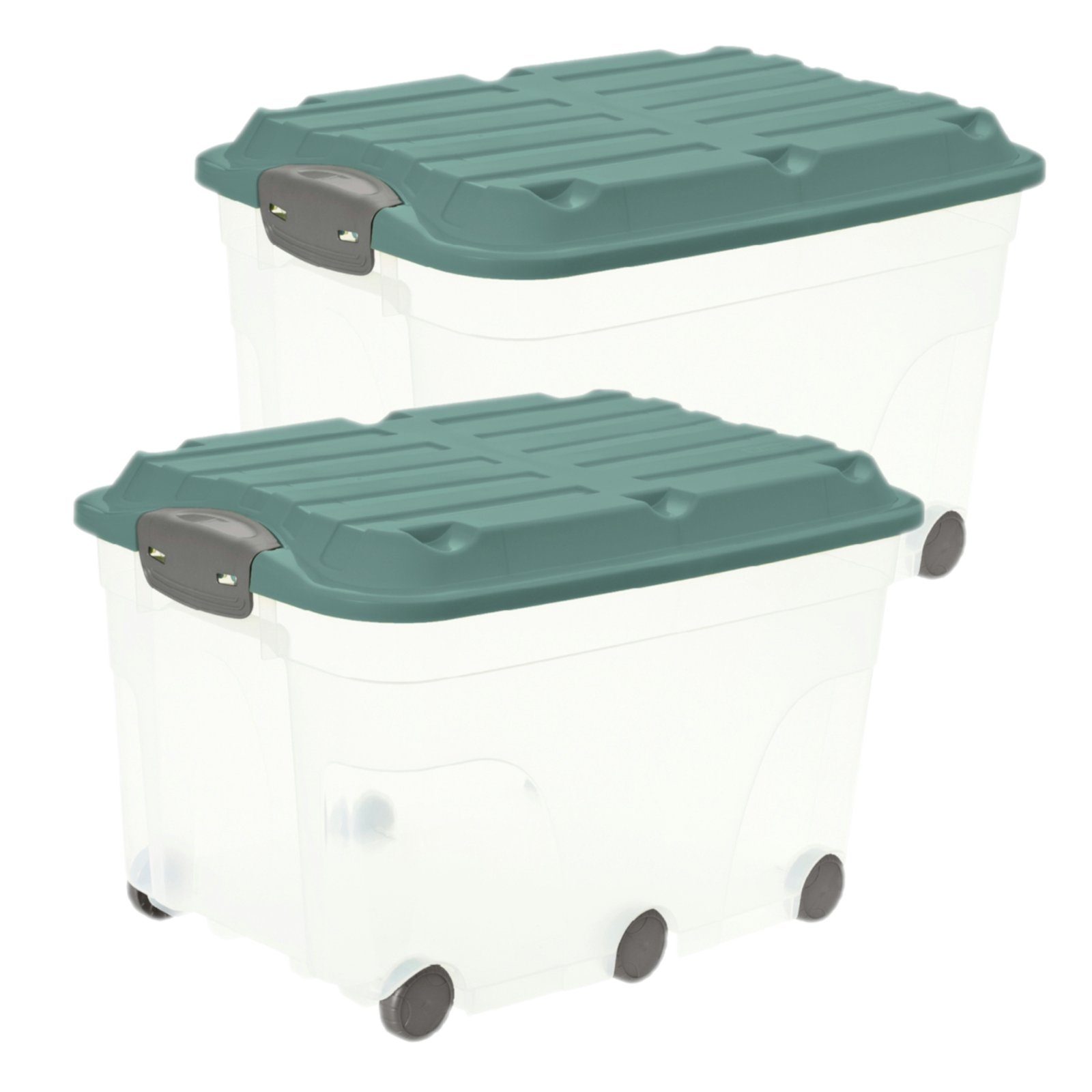 ROTHO Aufbewahrungsbox ROTHO Aufbewahrungsbox 2er-Set Rollboxen günstig online kaufen