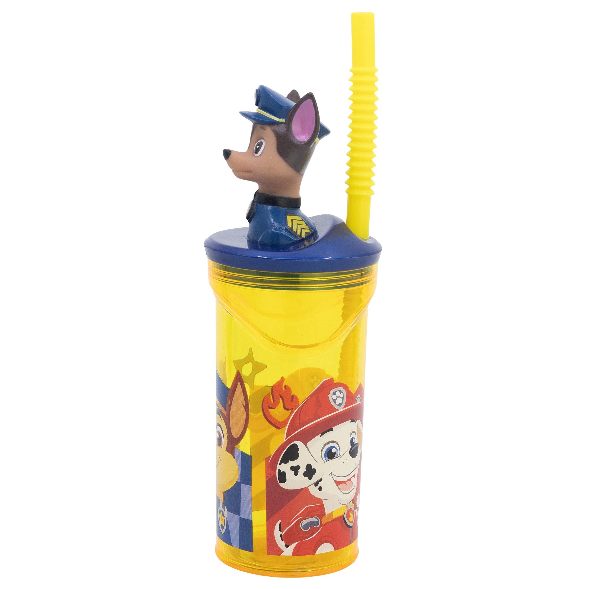 PAW PATROL Becher Paw Patrol 3D Kopf Chase Marshall Trinkbecher Becher 360 ml