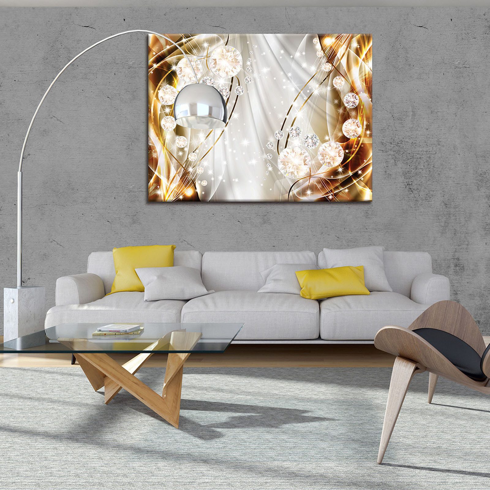 Wallarena Leinwandbild Abstrakt Modern Wandbild Leinwand günstig online kaufen