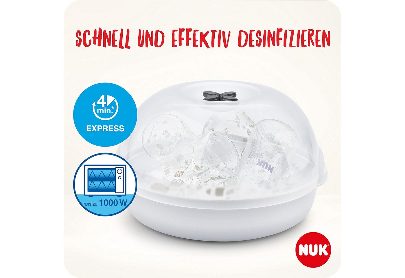 Thumbnail - NUK Micro Express Plus Mikrowellen Dampf-Vaporisa. 1 St Gerät