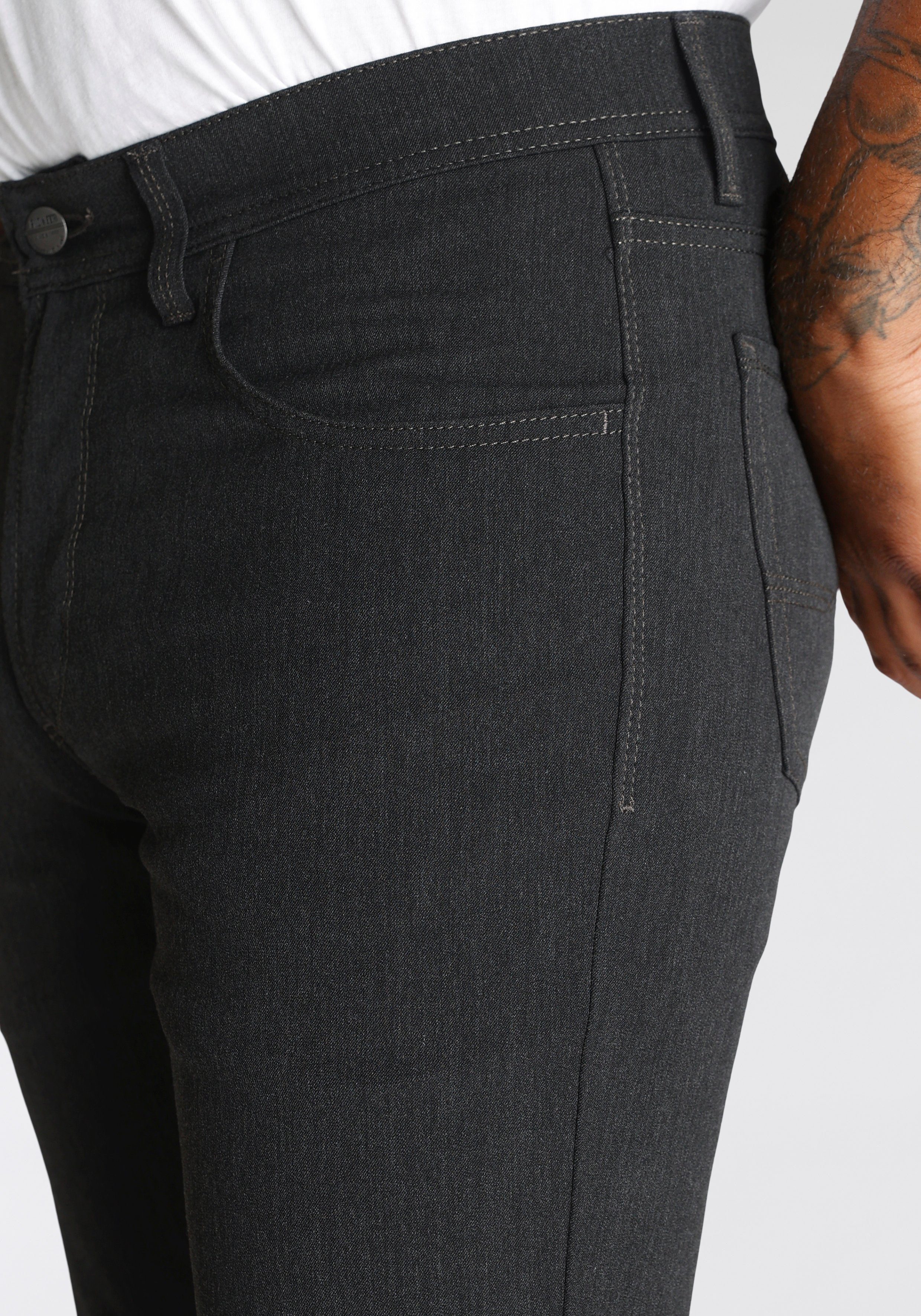 Rando Jeans Stretch-Hose meliert Pioneer Authentic dunkelgrau