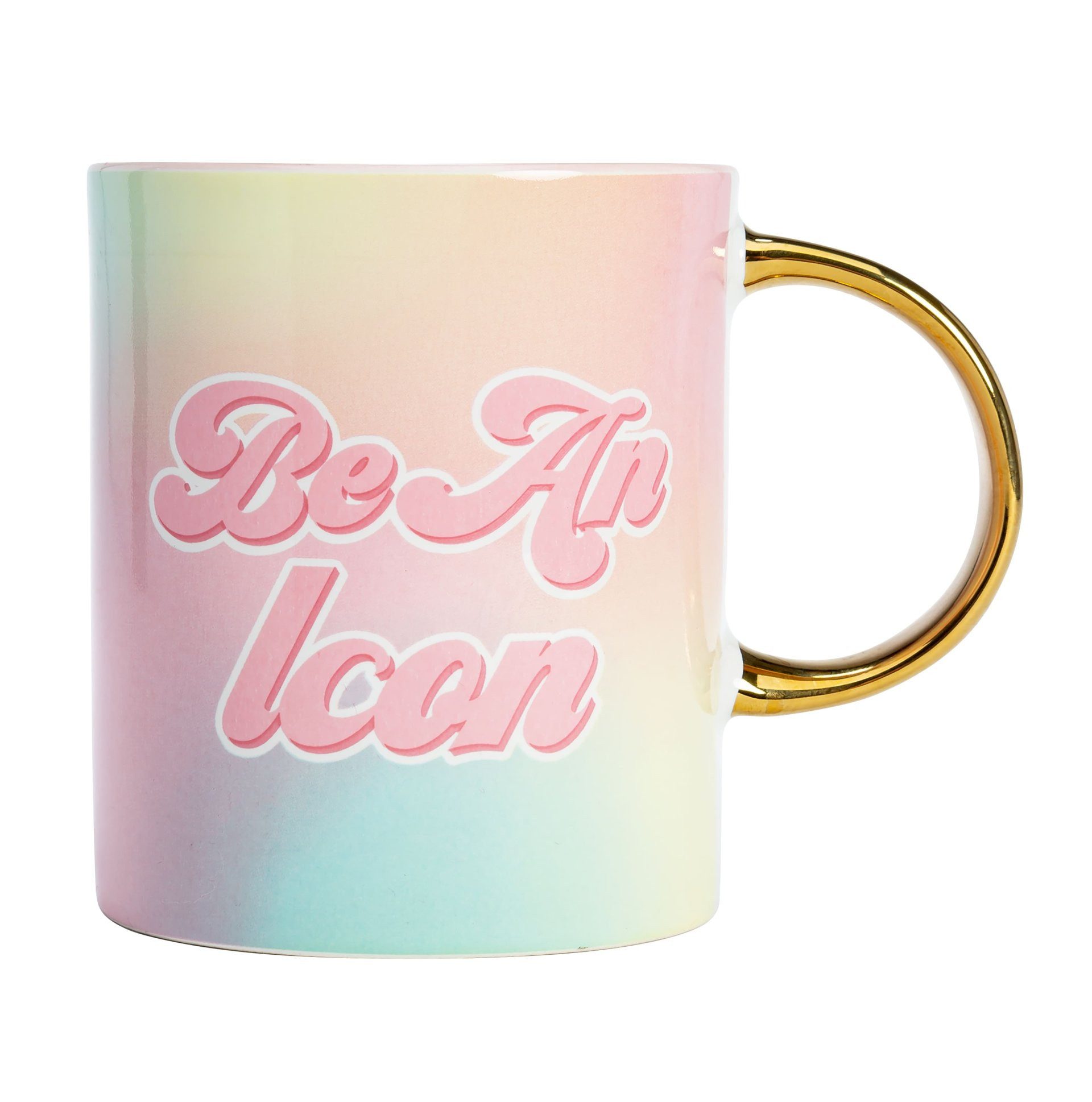 Paris Hilton Tasse "Be An Icon" Kaffeetasse aus Keramik, 450ml, Teetasse, Kafeebecher