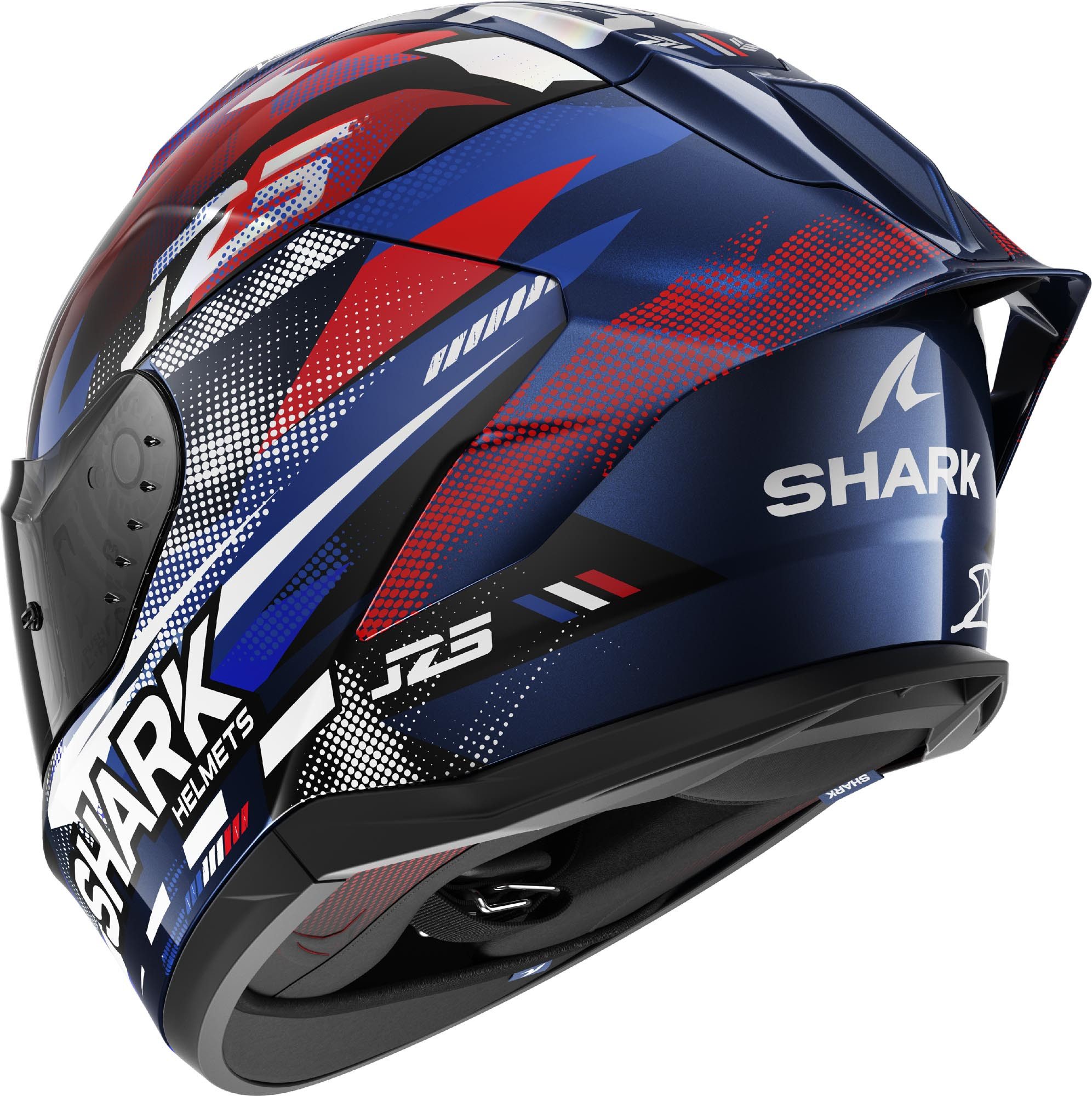 Shark Motorradhelm Skwal Cup Replica Zarco GP de France Helm, Antifog Beschichtet,vorbereitet Für Kommunikationssystem,geeignet
