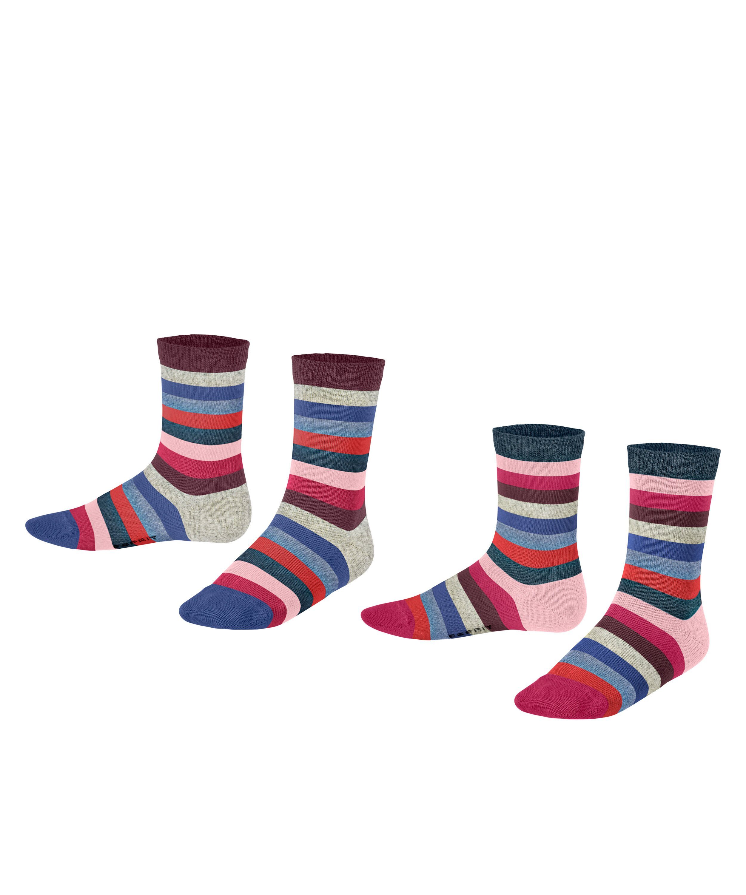 Esprit Socken Multicolor Stripe 2-Pack (2-Paar) light denim (6660)
