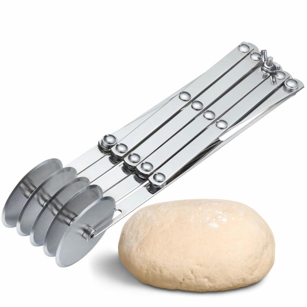 WESTMARK Teigschneider 5 Rädchen, Vorbereiten und Portionieren von Teig, Fondant und mehr, rostfrei, spülmaschinengeeignet, langlebig