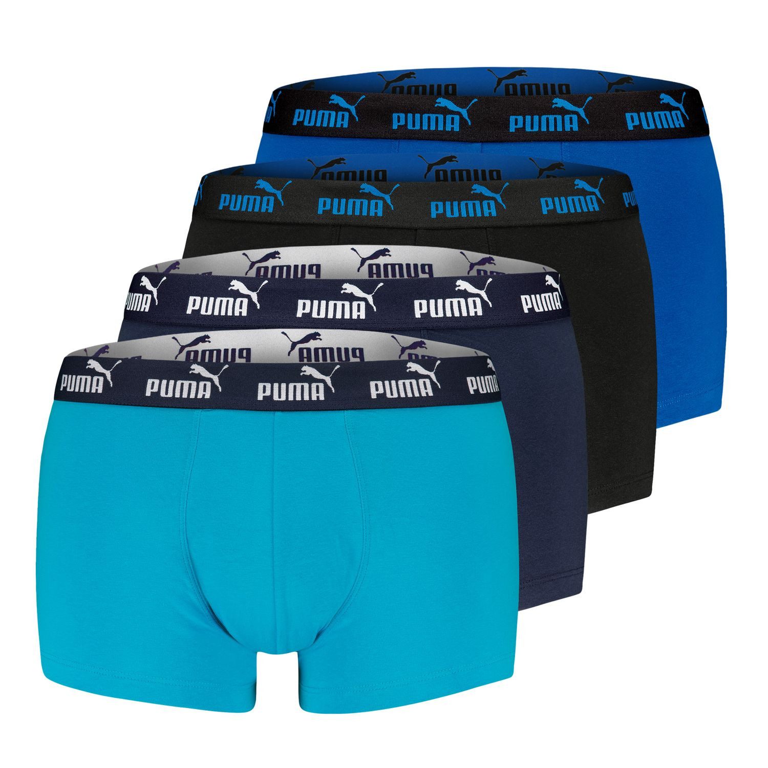 PUMA BODYWEAR Boxershorts Everyday (Sparpack, 4er-Pack) Boxershorts mit umlaufendem Logo im Bündchen