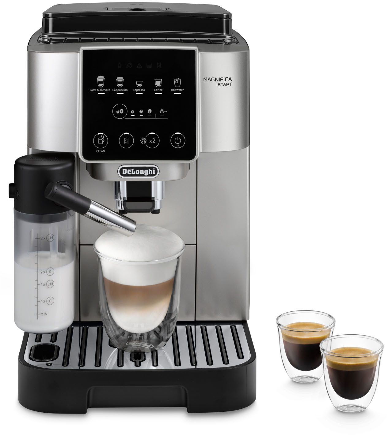 De'Longhi Kaffeevollautomat Magnifica Start ECAM220.80.SB, silber-schwarz