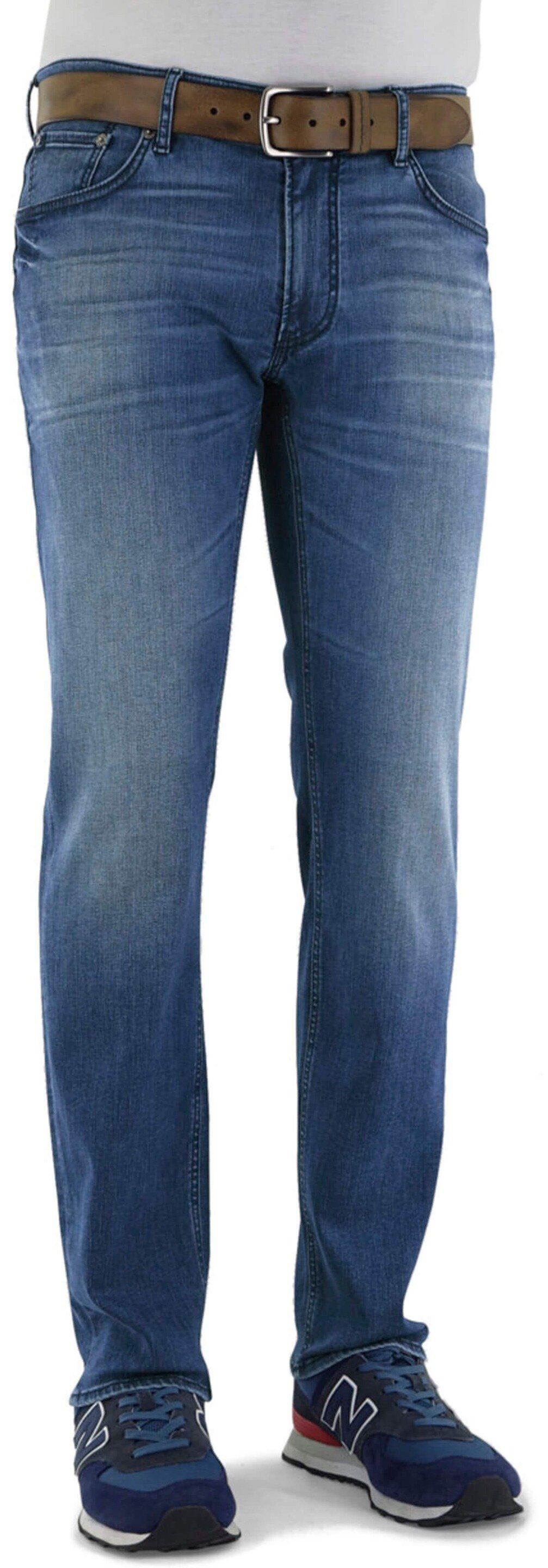 Jeans Modern Regular-fit-Jeans darkblue Brax Chuck BRAX Hi-Flex Fit Denim