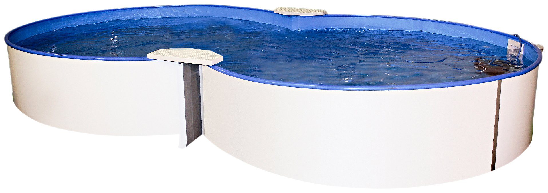 KONIFERA Achtformpool MONACO 1 (Set, 6-tlg), Höhe 120 cm, in versch. Größen