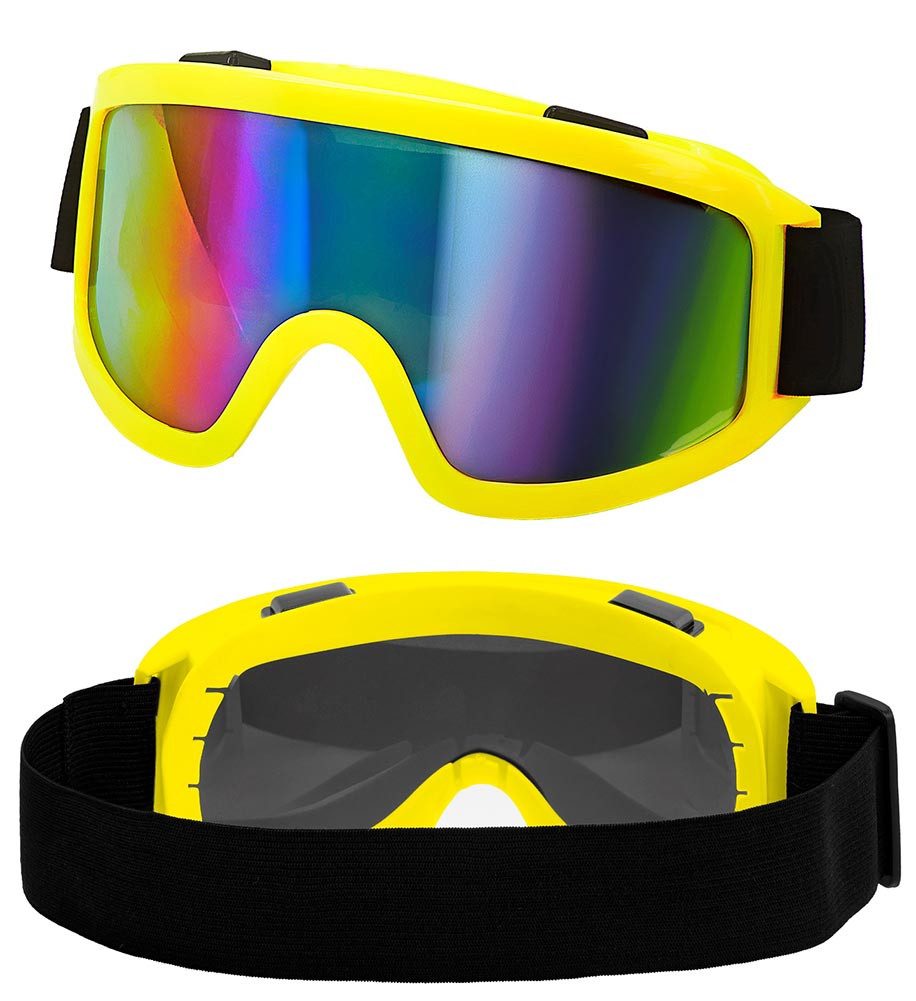 Widmann S.r.l. Kostüm Skibrille gelb