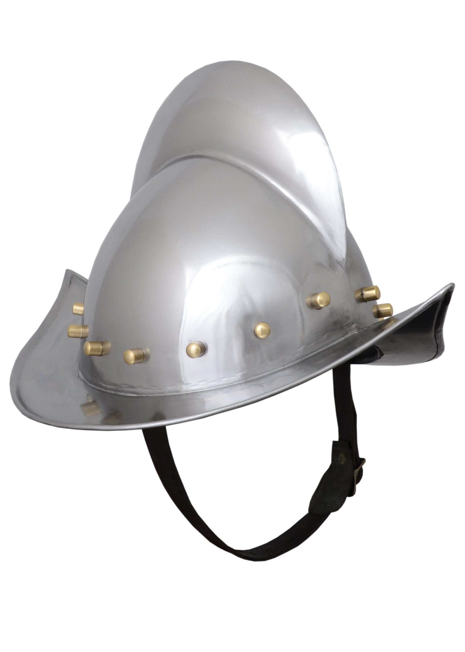 Battle Merchant Ritter-Kostüm Deutscher Morion-Helm, 1,2 mm Stahl