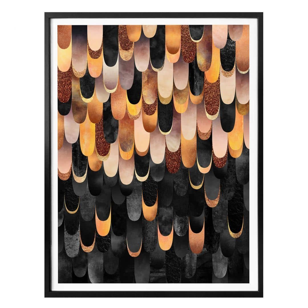 K&L Wall Art Poster Art Deco Wandbild Mädchenzimmer Shabby Chic Poster Schlafzimmer, kunstvolle Wandposter aus 200g/m² Posterpapier, abstrakte Wandbilder fürs Wohnzimmer Poster inspirierende Boho Deko