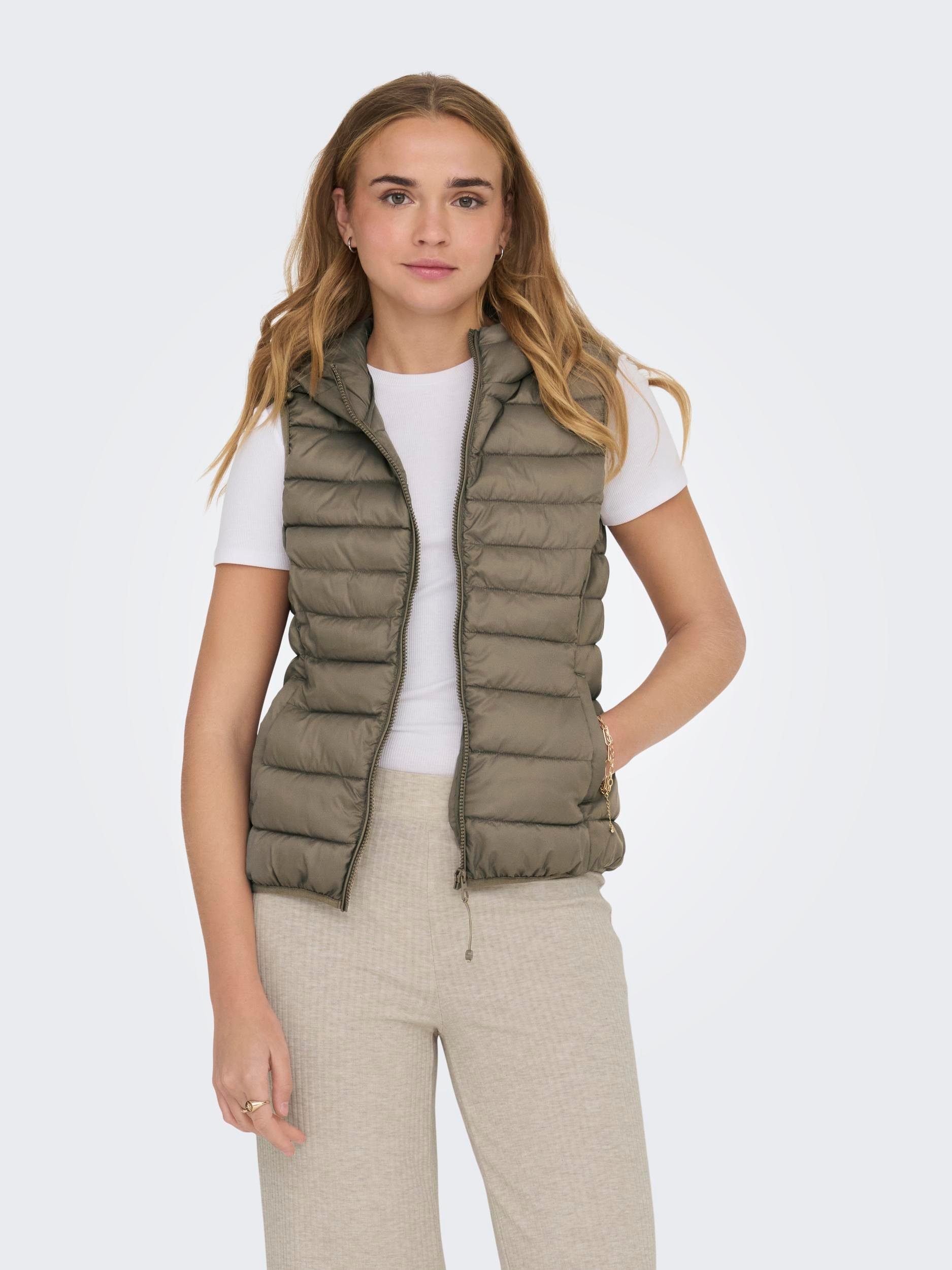 ONLY Steppweste ONLNEWTAHOE HOOD WAISTCOAT OTW NOOS