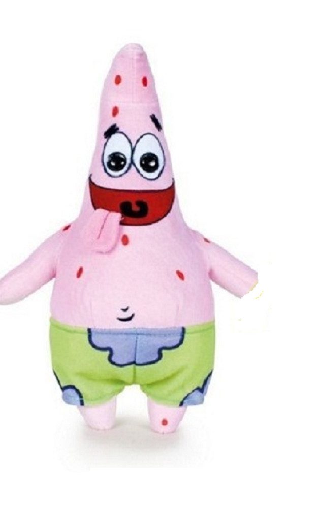 Nickelodeon Kuscheltier Sponge Bob Schwammkopf Patrick Kuscheltier XXL 30cm Spongebob Patrick (1-St), Super weicher Plüsch Stofftier Kuscheltier für Kinder zum spielen