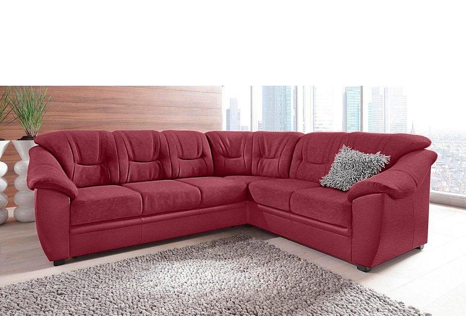 sit&more Ecksofa Savona L-Form, B: 262 cm, optional Bettfunktion, Federkern günstig online kaufen