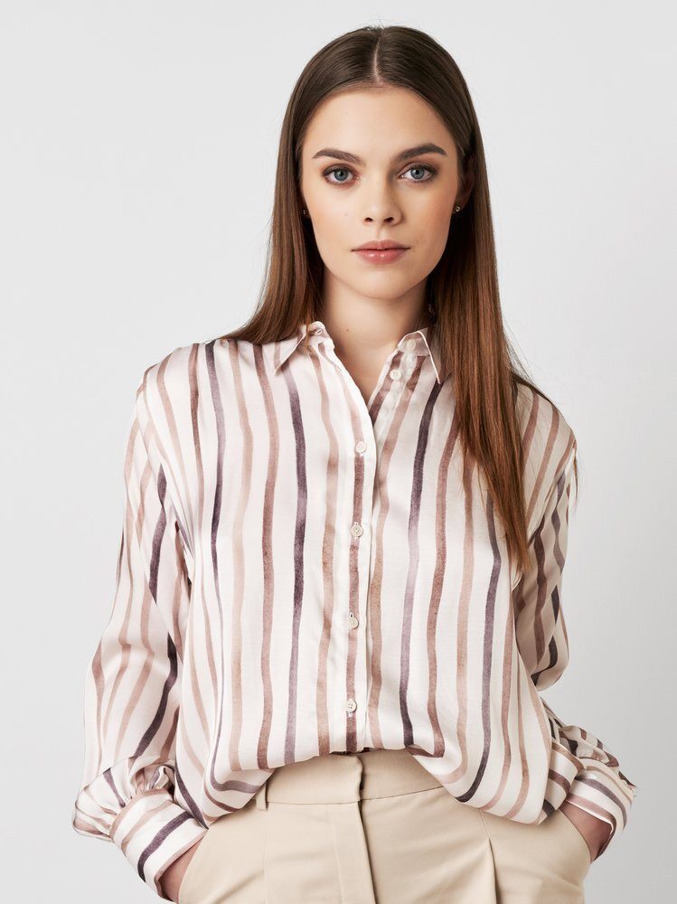 DESOTO Klassische Bluse Lena mit Volumenärmel