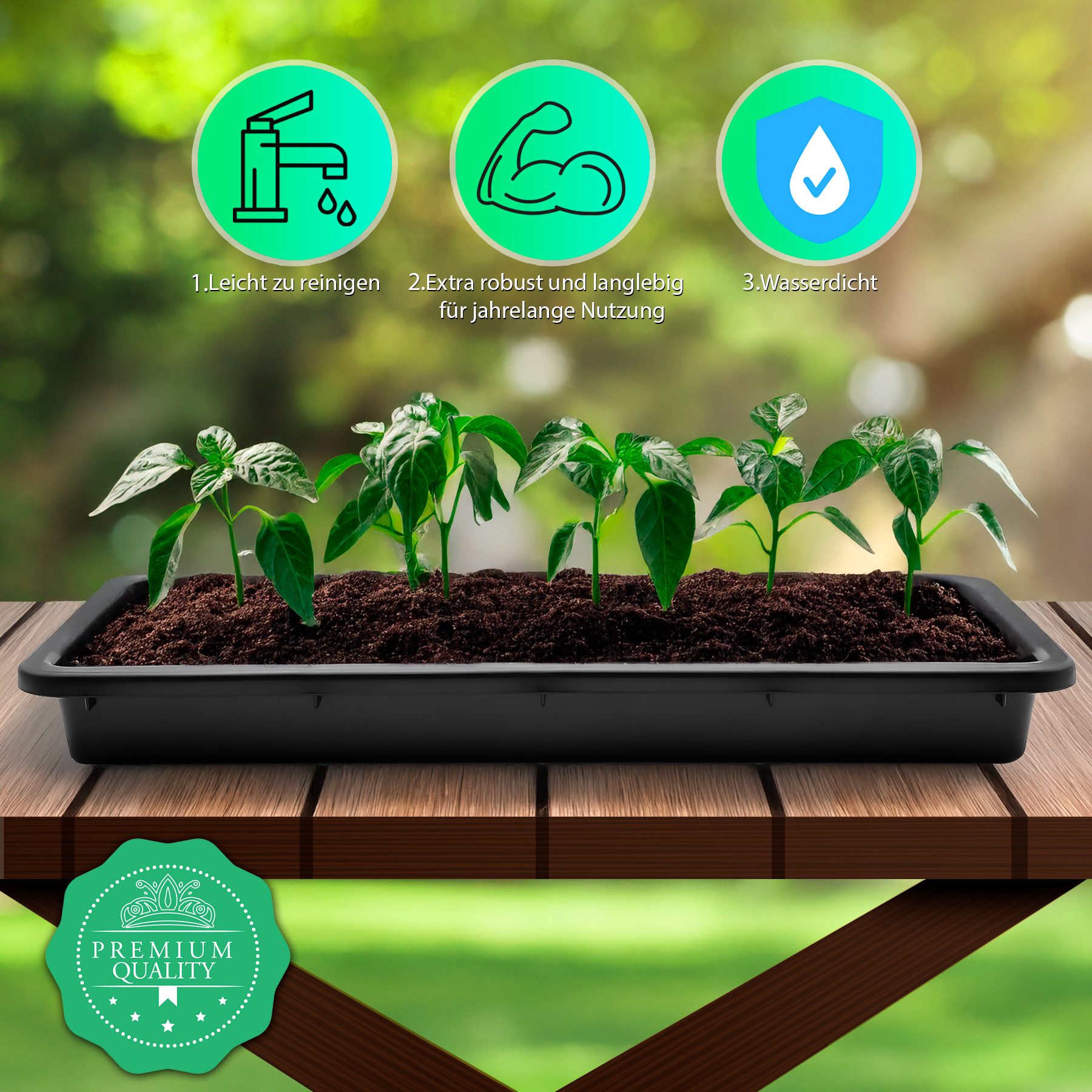 BigDean Pflanzschale Pflanzschale 59x39x6 cm ideal als Pflanzwanne (Set, 1 günstig online kaufen