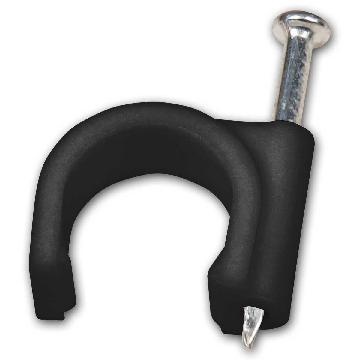 world-trading-net Kabelschelle Kabelschellen, für Ø 12mm Kabel, 100er-Pack, schwa