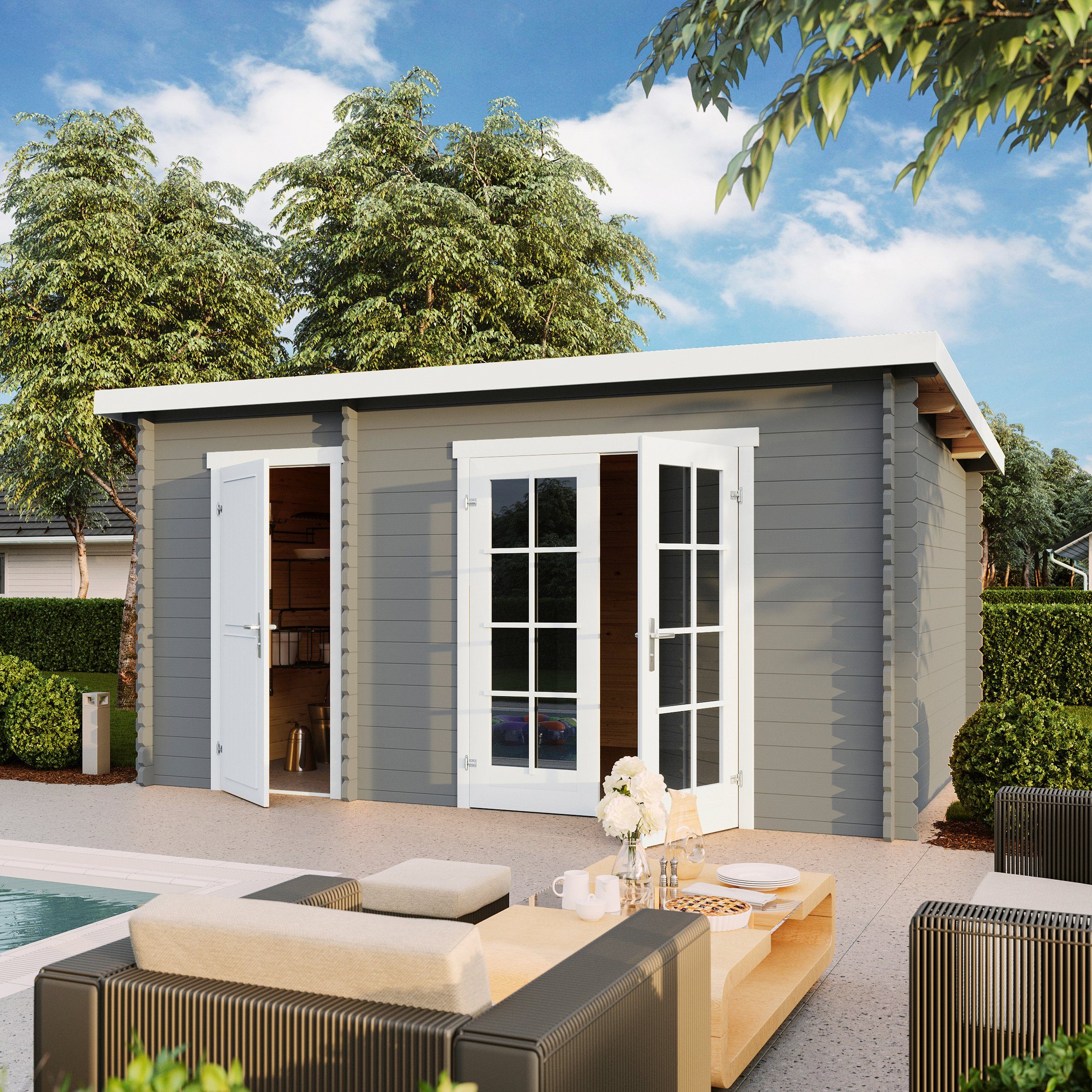 LASITA MAJA Gartenhaus Belmont 2, BxT: 465x319 cm