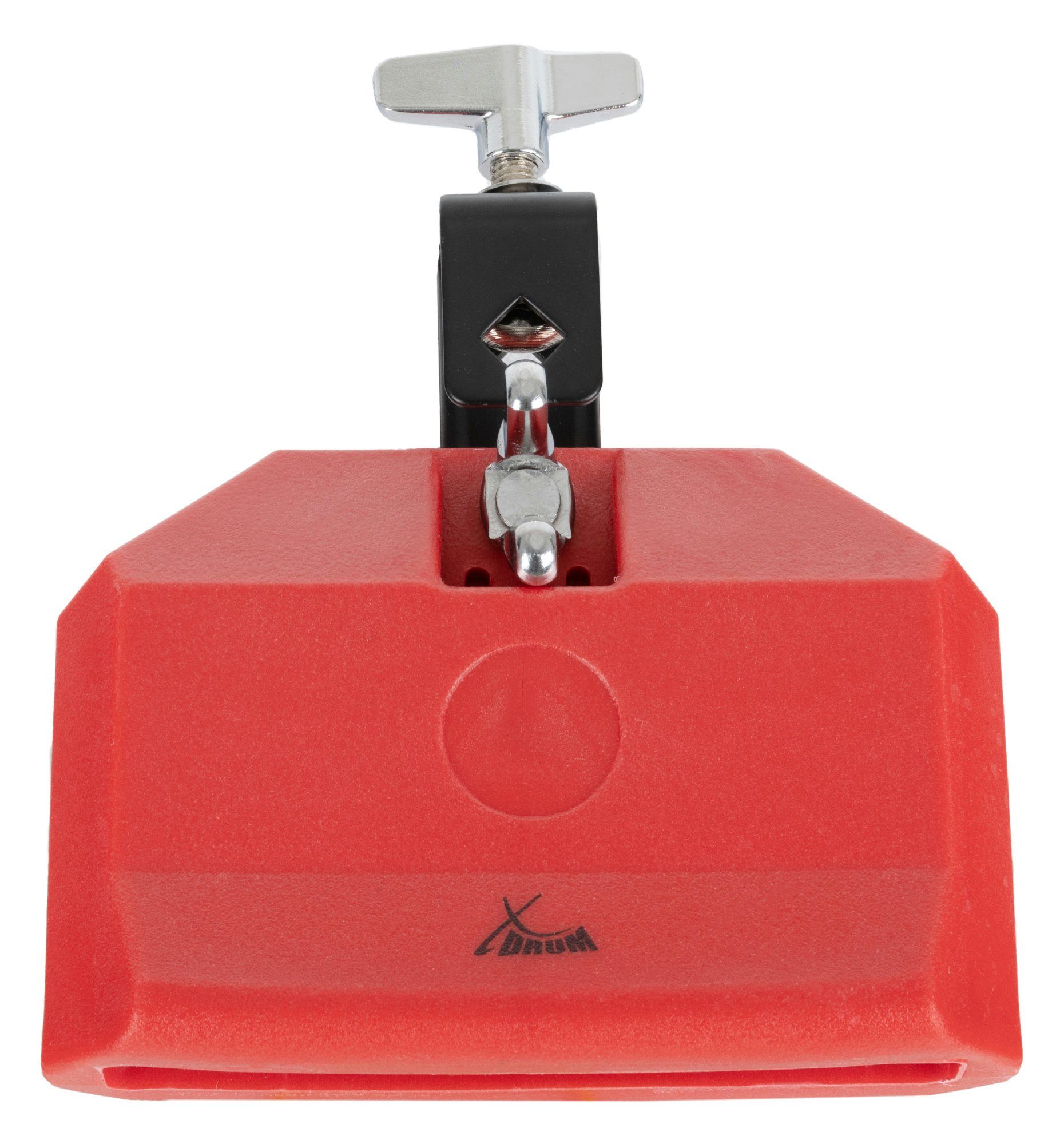 XDrum Cowbell PB2-RD Percussion Block Medium - Kunststoff-Block mit mittlerem Pitch, Kunststoff-Block mit mittlerem Pitch