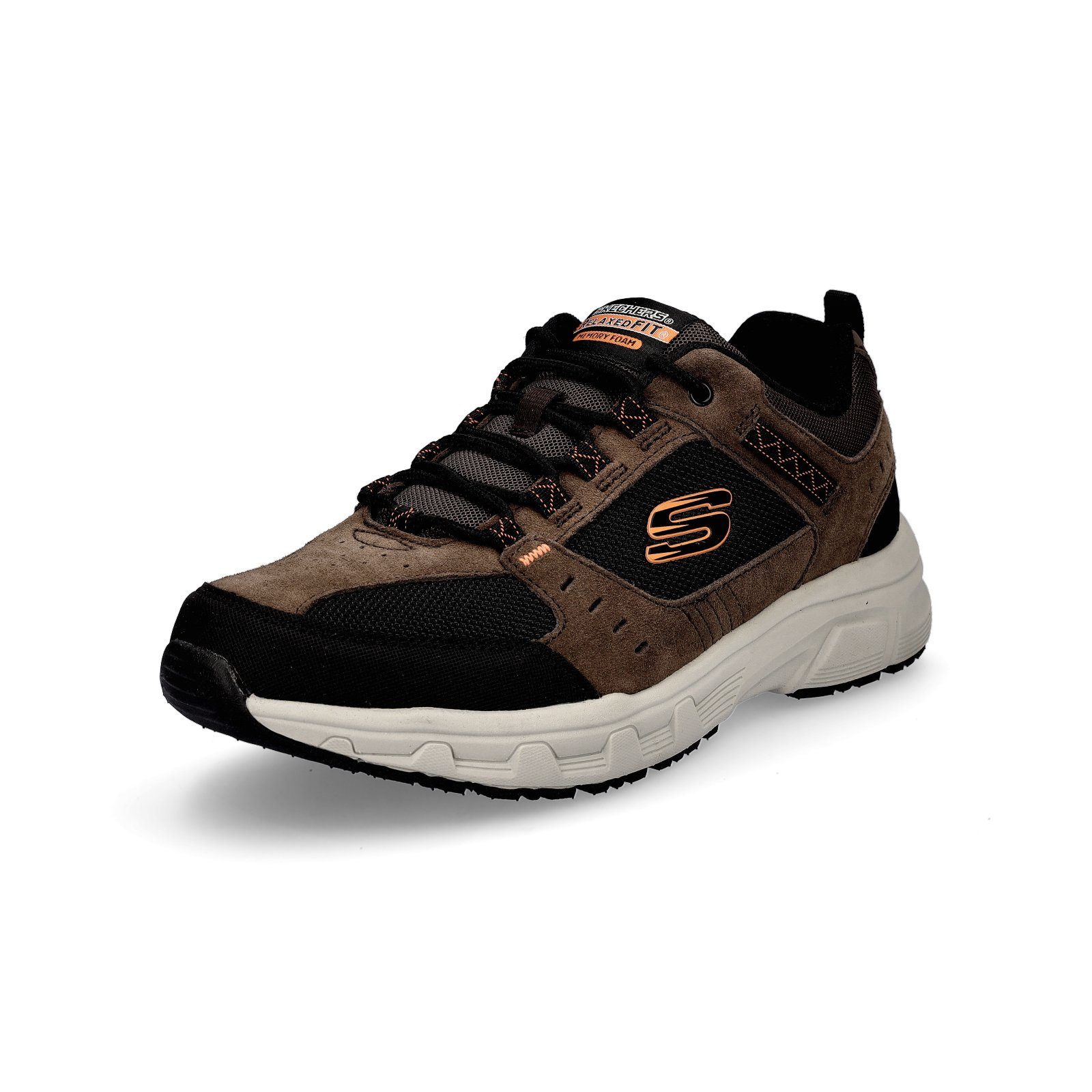 Skechers Herren Trekkingschuh Oak Canyon braun orange Schnürschuh