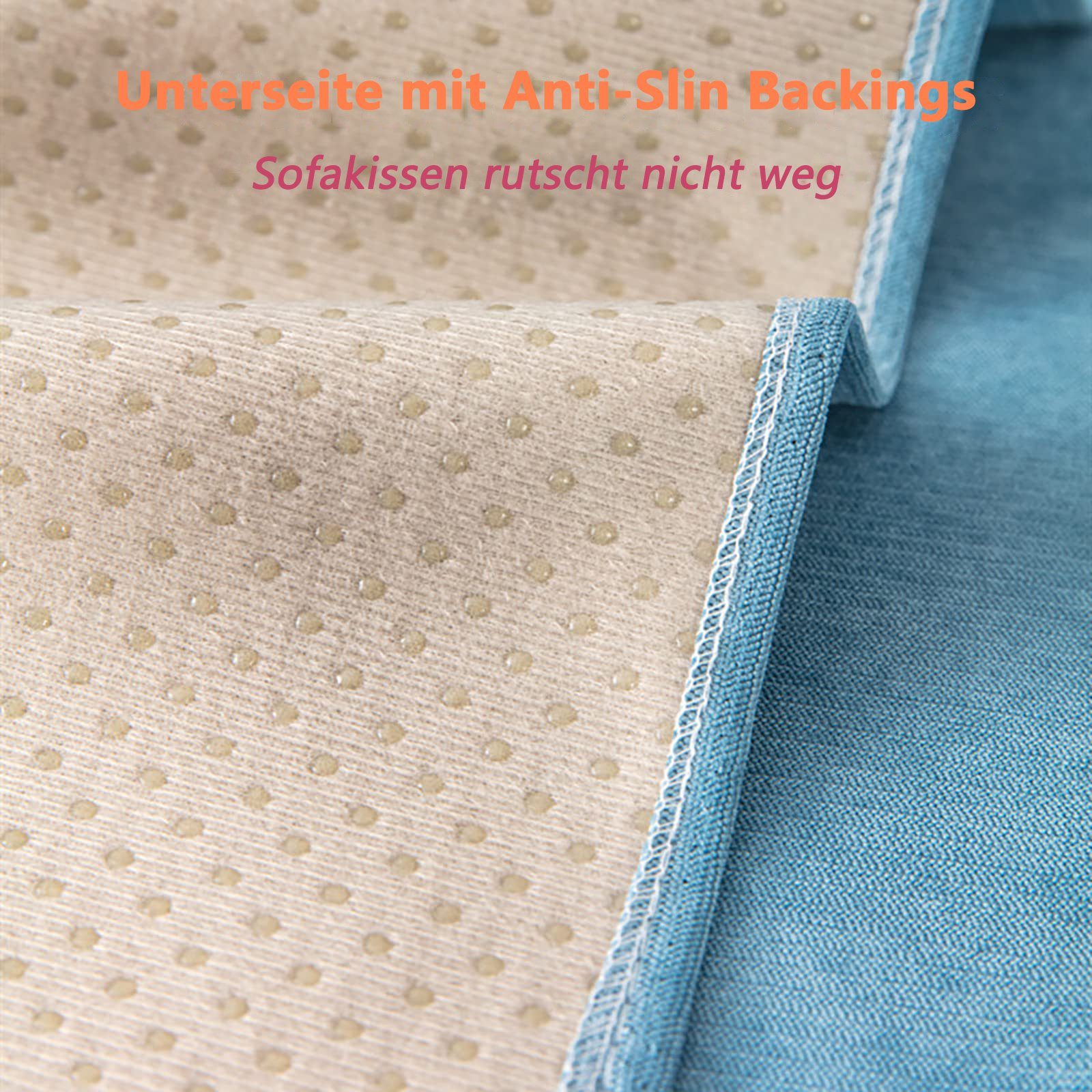 Sofabezug Sofaüberwürfe rutschfest Abdeckung wasserabweisend Blau(180*150cm) Juoungle Couchschutz