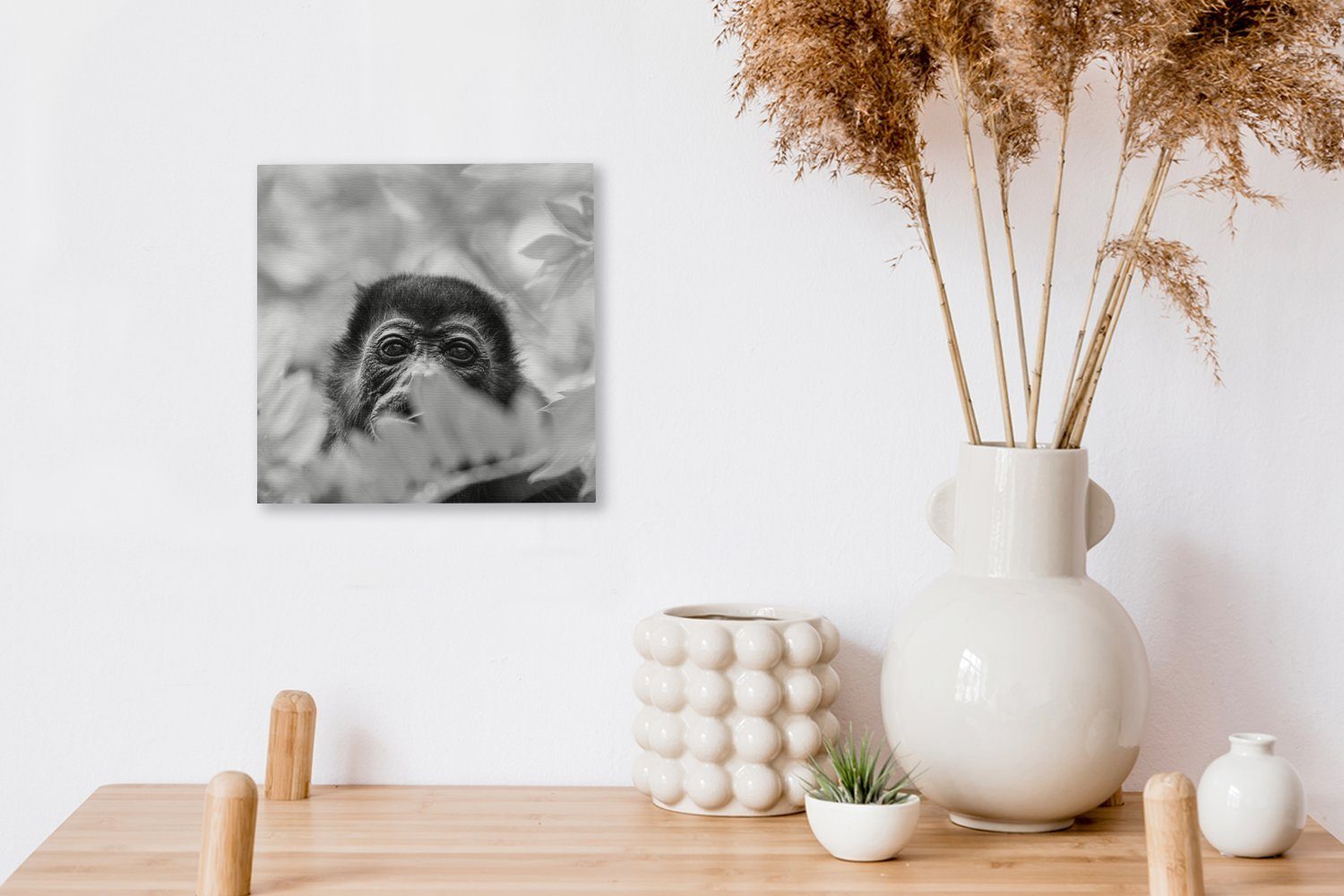 OneMillionCanvasses® Wohnzimmer Bilder eines in Leinwand Porträt Leinwandbild Schlafzimmer Rica in, Costa für von St), Brüllaffen (1 der Landschaft